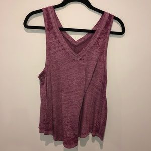Purple free people tank size small